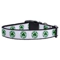 Mirage Pet Products Kiss Me Im Irish Nylon Ribbon Dog Collar Extra Large 125-065 XL